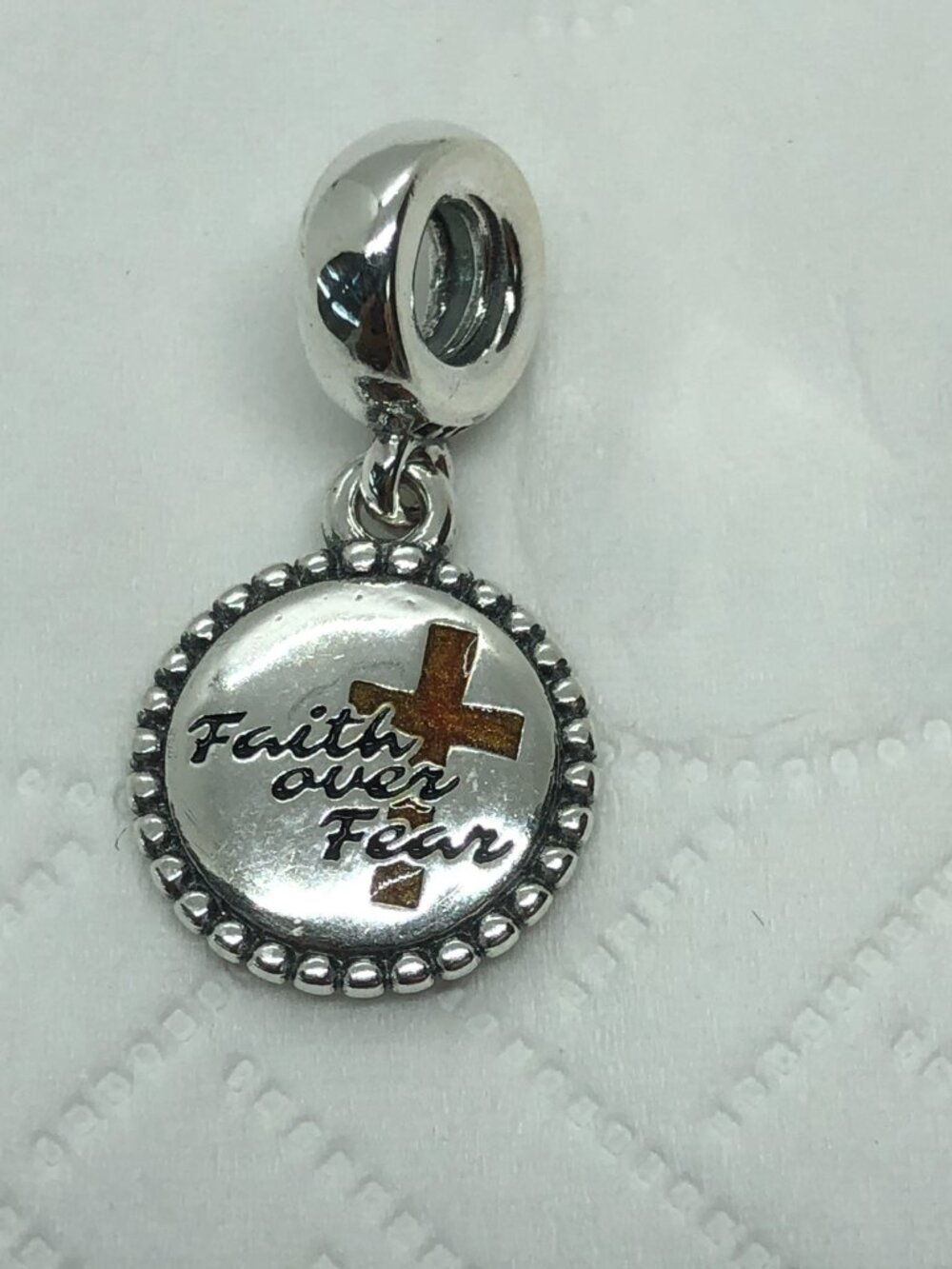 ✨ ✨Pandora Faith over Fear Dangle Charm